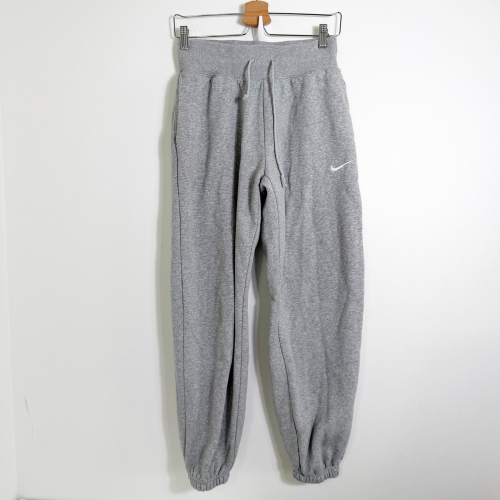 Nike Joggers Women XS Grey Phoenix Fleece High Waisted Sweatpants DQ5887-063